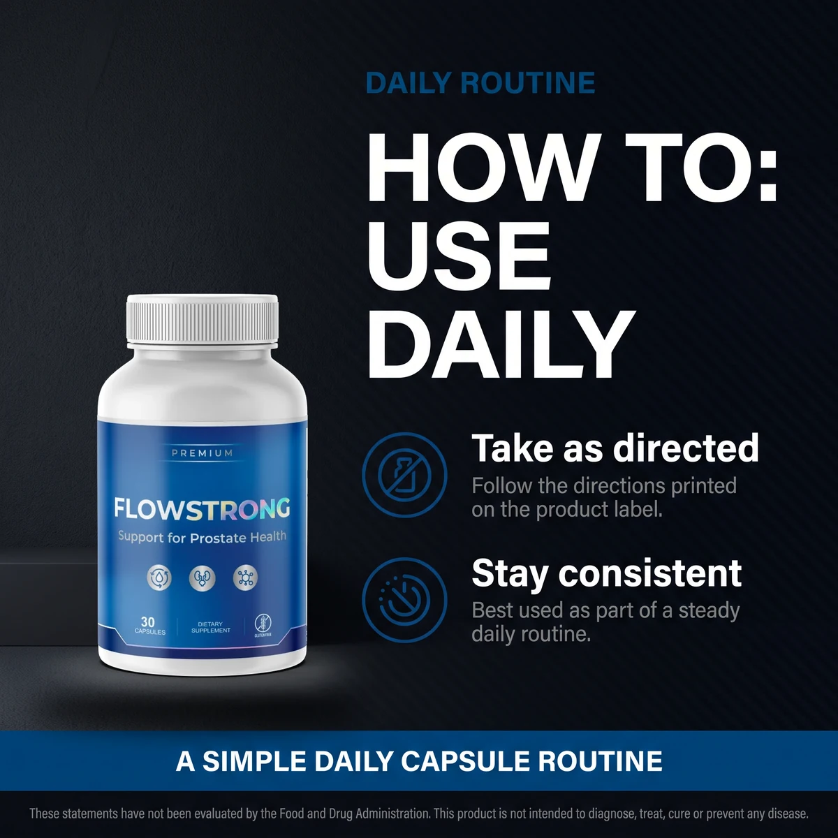 Once-daily prostate capsule as part of a simple daily routine